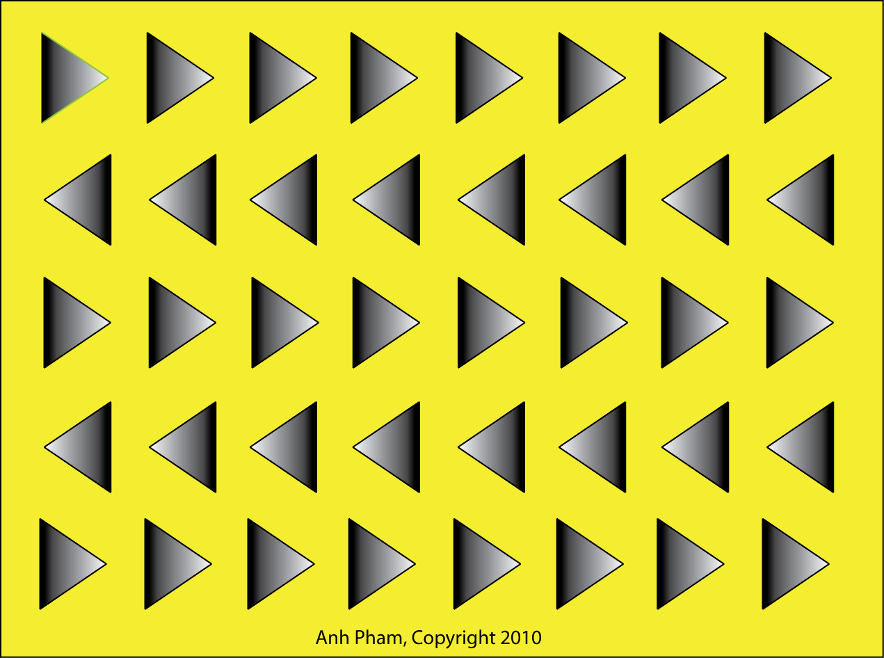 Moving Triangles Illusion