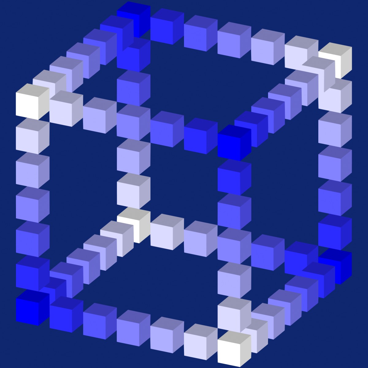 Cube in Blue