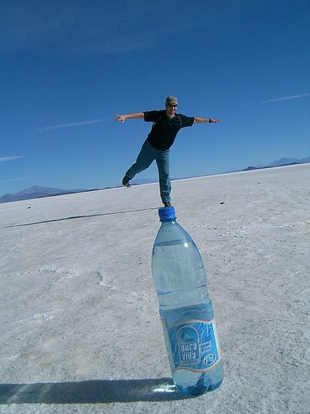 Forced Perspective - Standing on a Bottle
