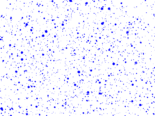 Blue Dot Warp Speed Illusion