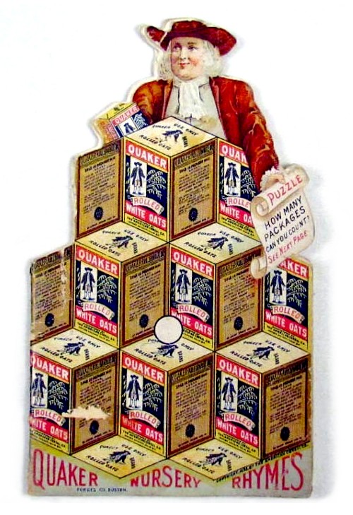 Quaker Oats Vintage Optical Illusion Puzzle