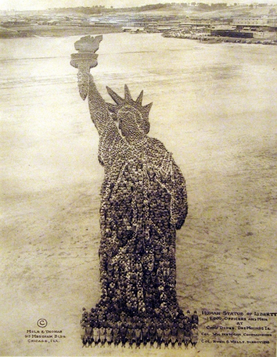 The Human Statue of Liberty