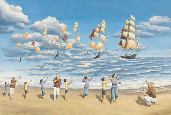 On the High Seas by Rob Gonsalves