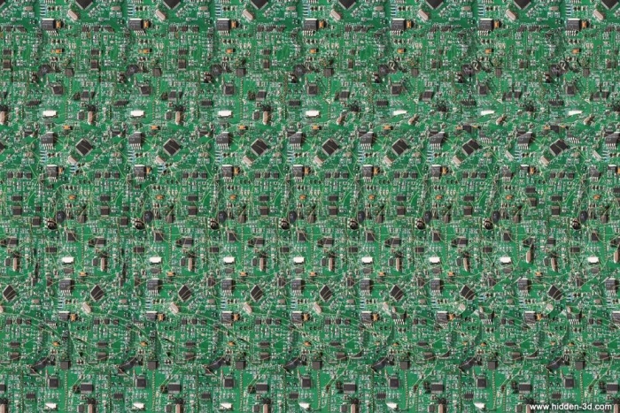 Bio CPU 3D Stereogram by 3Dimka